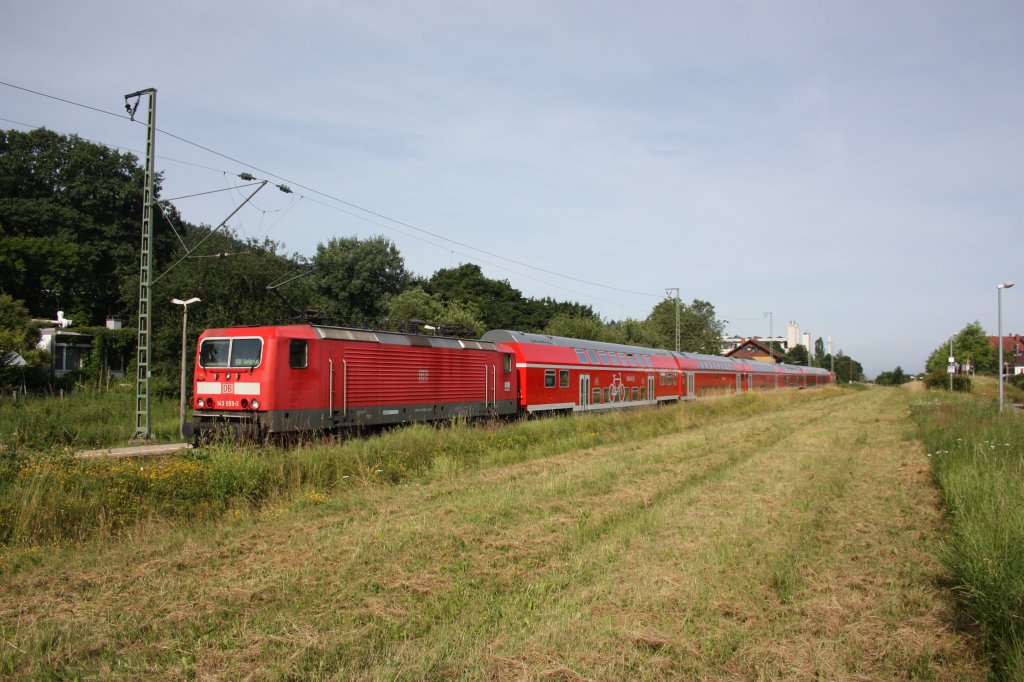 143 055-2 in Freiburg - Littenweiler am 24.06.2012