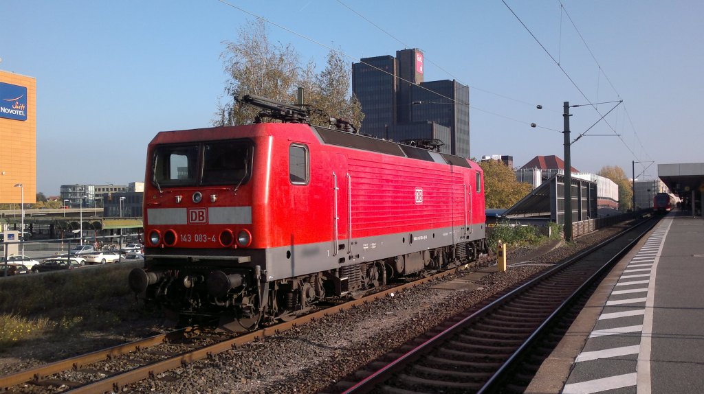 143 083 in Hannover HBF am 01.11.2011