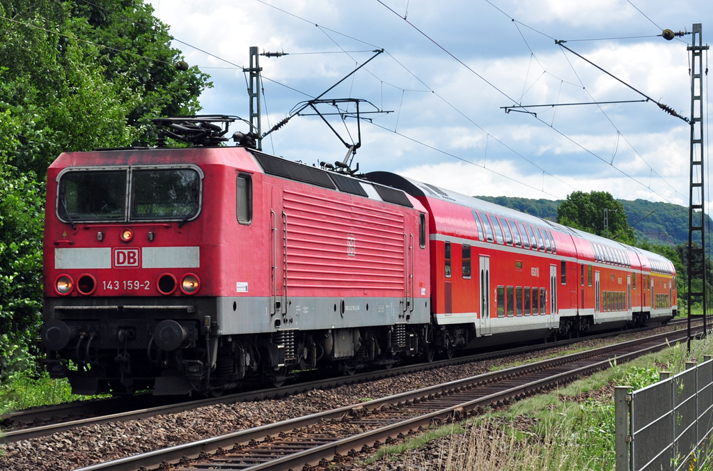 143 159-2 RB27 mit Dostos nach Rommerskirchen durch Bn-Beuel - 18.07.2012