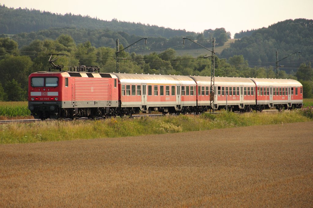 143 172-5 DB bei Trieb am 23.07.2012.