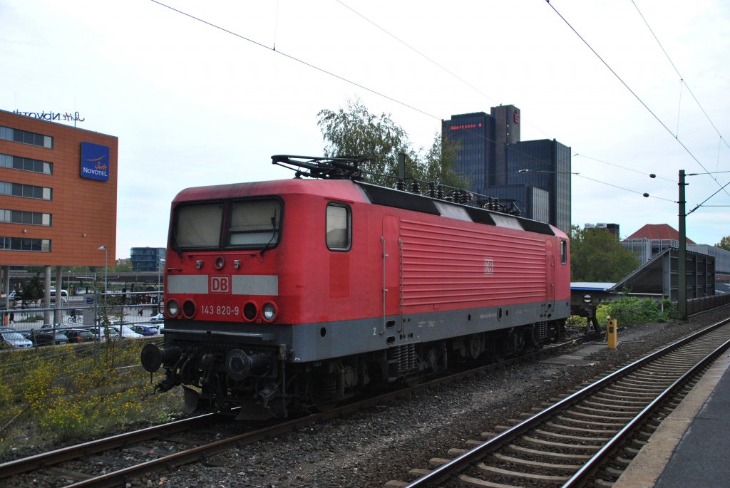 143 820-9, abgestellt in Hannover HBF. Foto vom 23.10.10