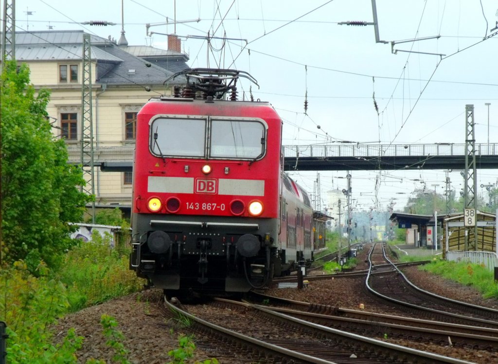 143-867 mit Re am 07.05.2010 in Altenburg