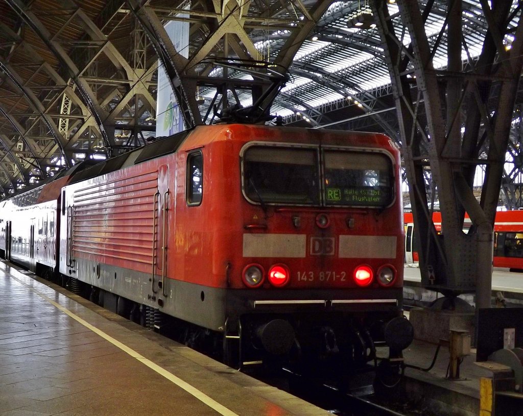 143 871-2 im Leipziger Hbf. am 11.12.2012