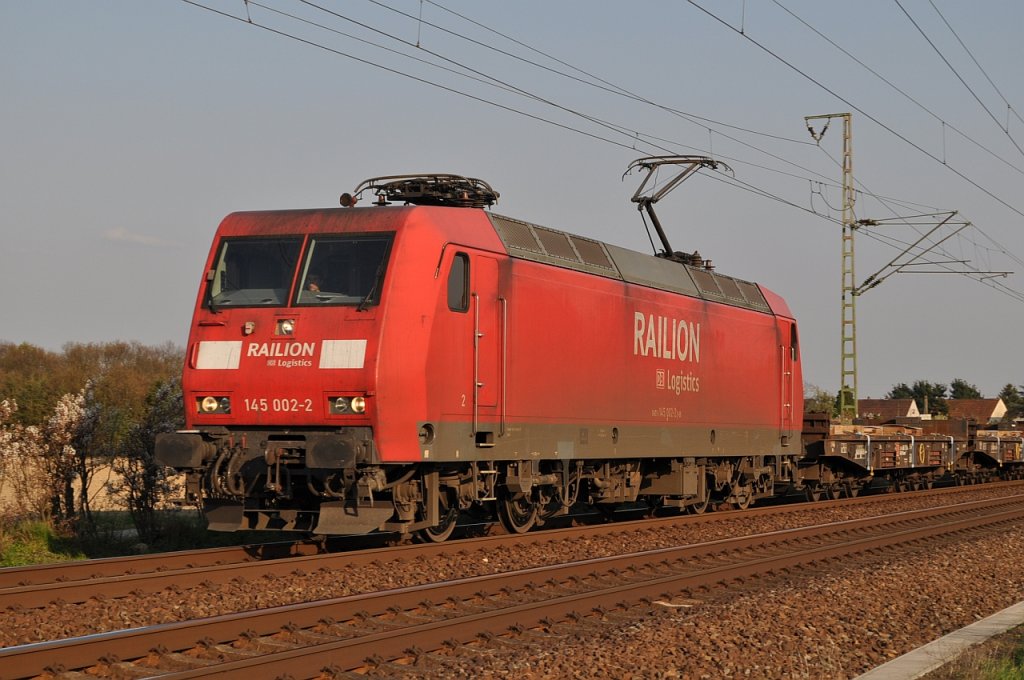 145 002 mit GZ am 15.04.2010 bei Voerde