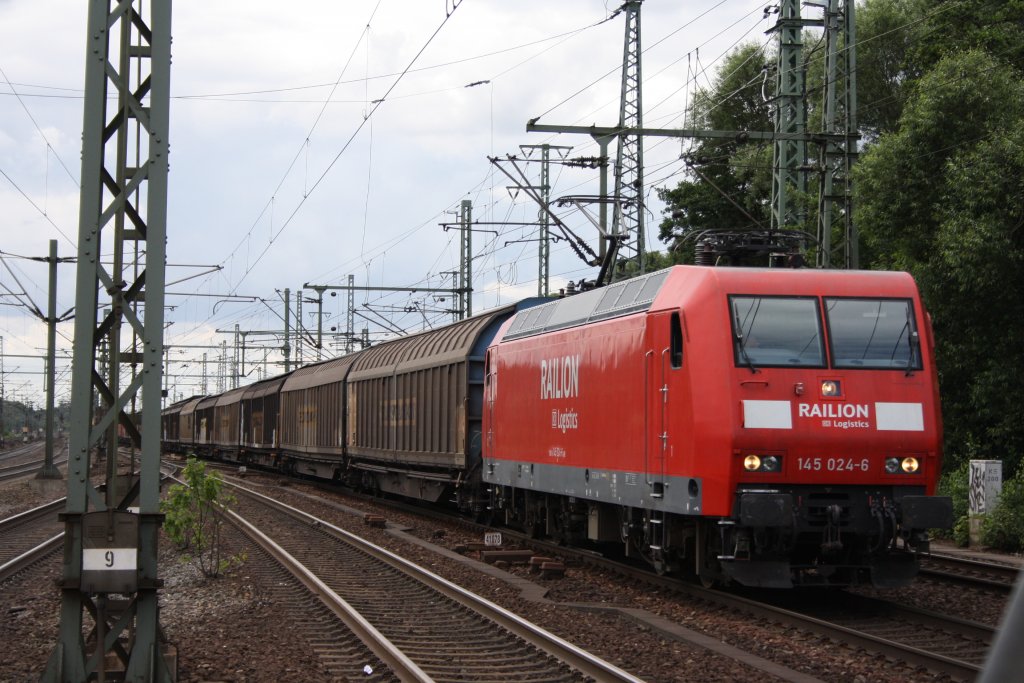145 024 in Hamburg Harburg am 06.07.2010