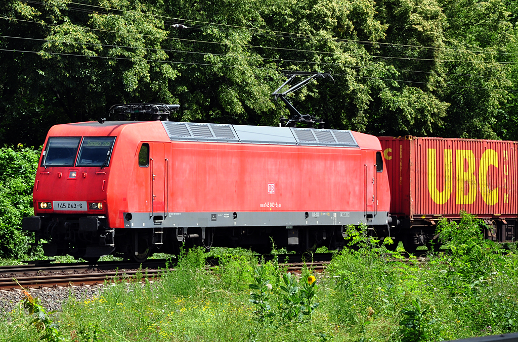 145 043-6 G�terzug durch Bonn-Oberkassel - 07.07.2012
