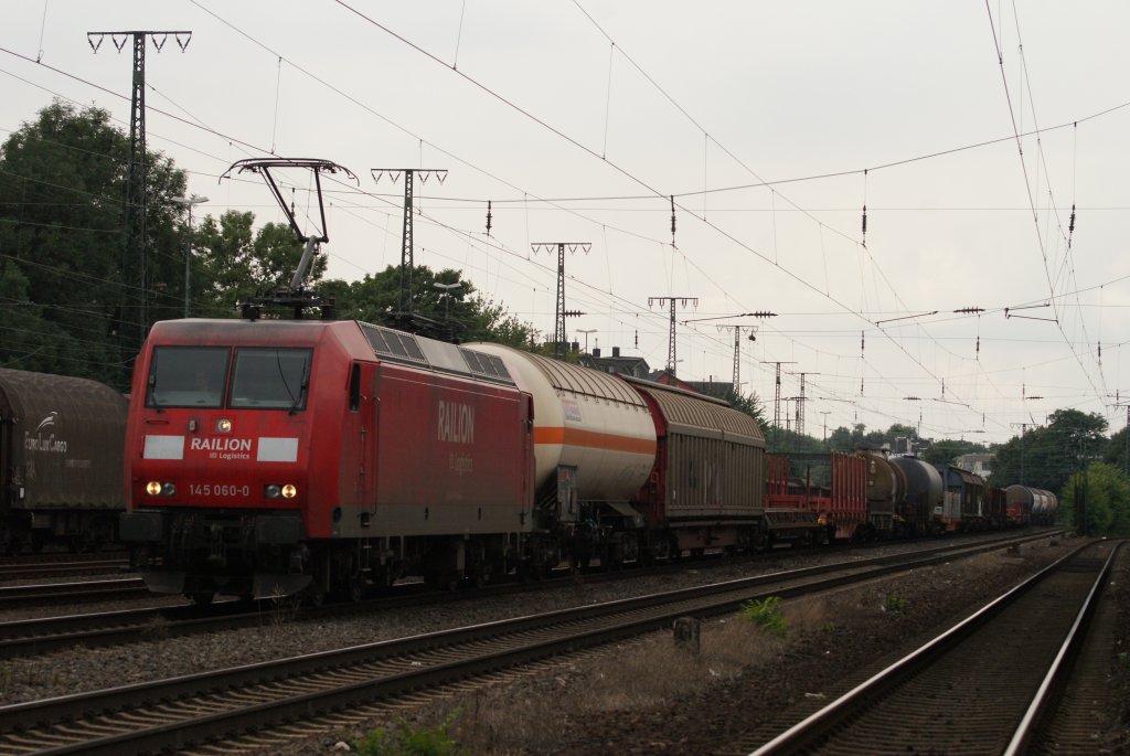 145 060-0 mit gem. Gz in K�ln West am 27.07.2010