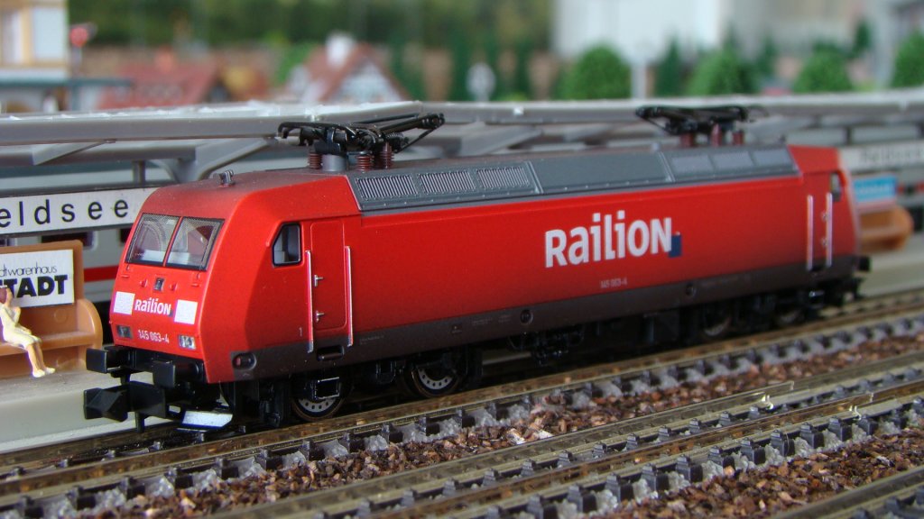 145 063-4 Railion, gealtert von Fleischmann, Epoche V.