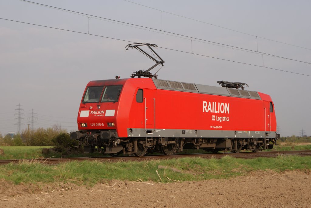 145 065-9 als Lz in Neuss Allerheiligen am 16.04.2010
