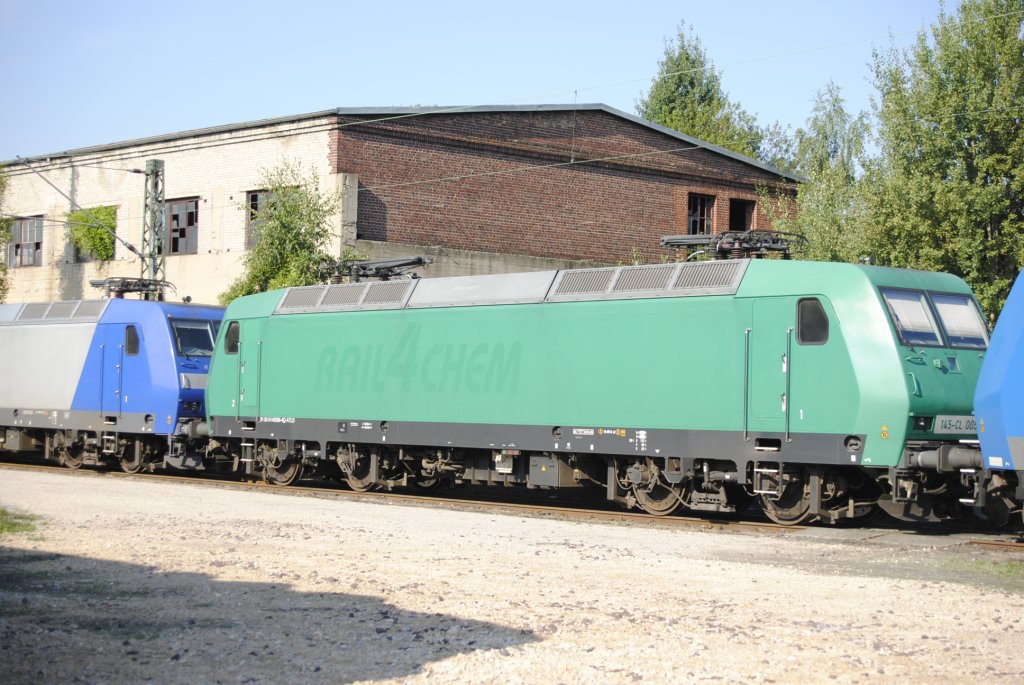 145 CL-005 (Ex Rail CHEM), am 07.08.2010 in Ex-BW Lehrte. laut Auskunkft von Vicent Hoff, da DB Schenker die Loks gekauft.