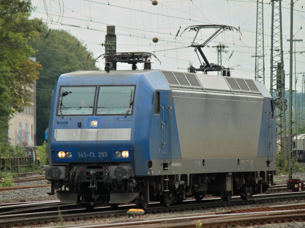 145-CL 203 von Crossrail rangiert am 30.08.2011 in Aachen West.