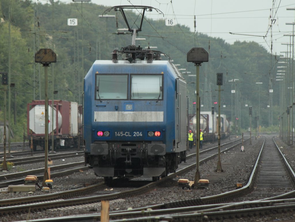 145-CL 204 von Crossrail steht am 26.07.2011 in Aachen West.
