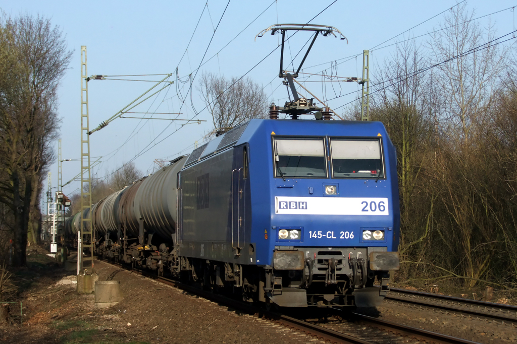 145-CL 206 auf der Hamm-Osterfelder Strecke in Recklinghausen-Suderwich 23.3.2012