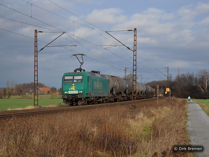 145er R4C mit Kesselzug in Hamm Richtung Dortmund