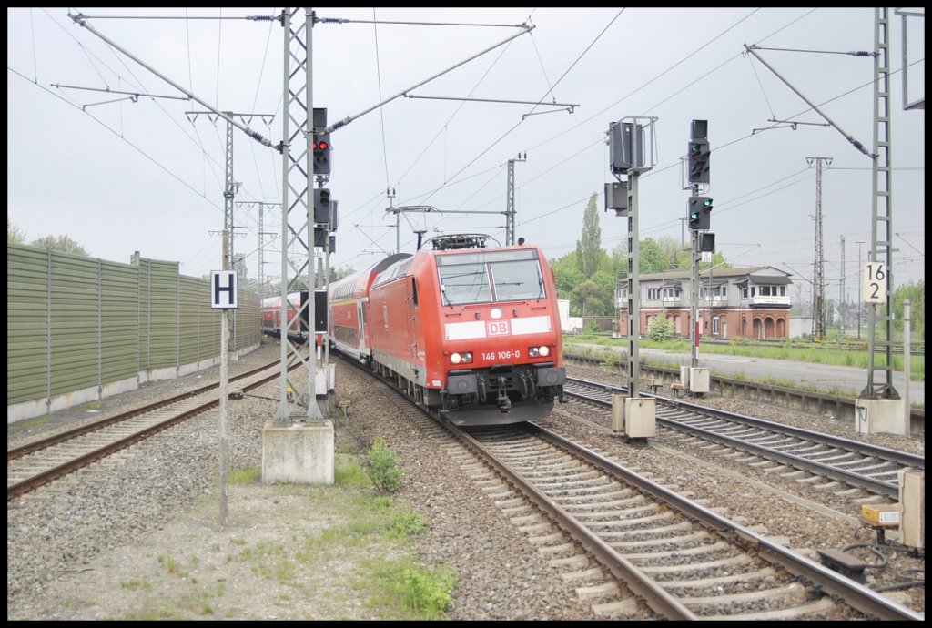 146 106-0, erreicht Lehrte, am 13.05.2010.