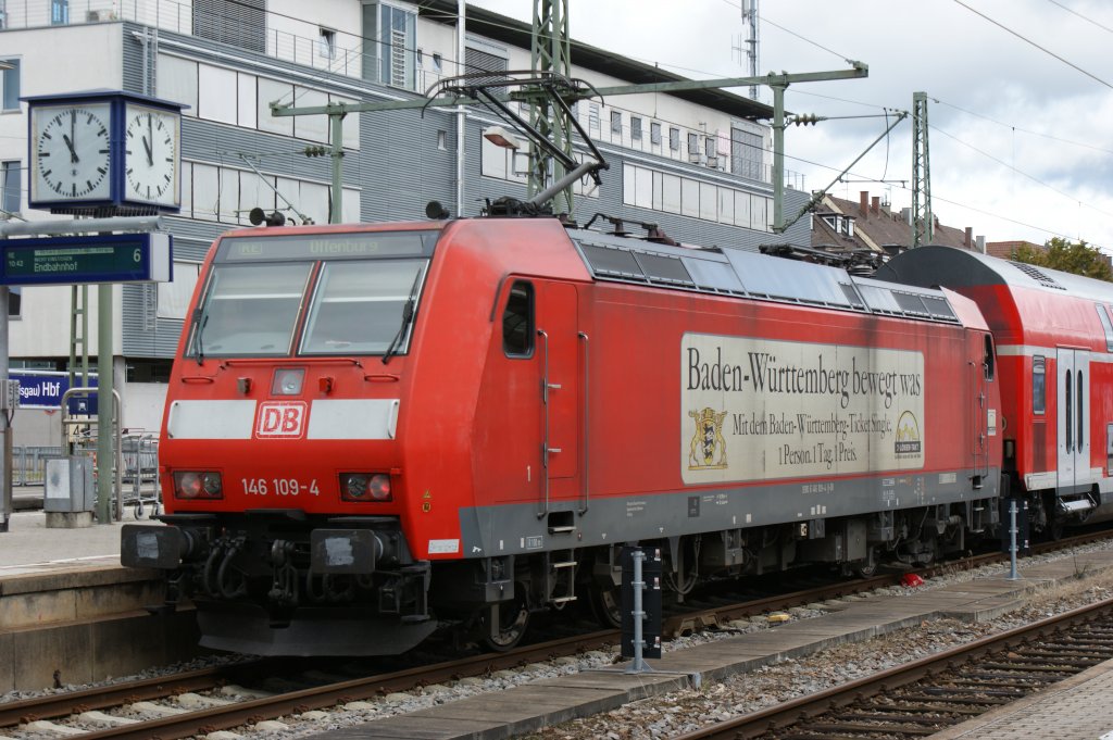 146 109-4 nach Offenburg in Freiburg am 27.08.2011