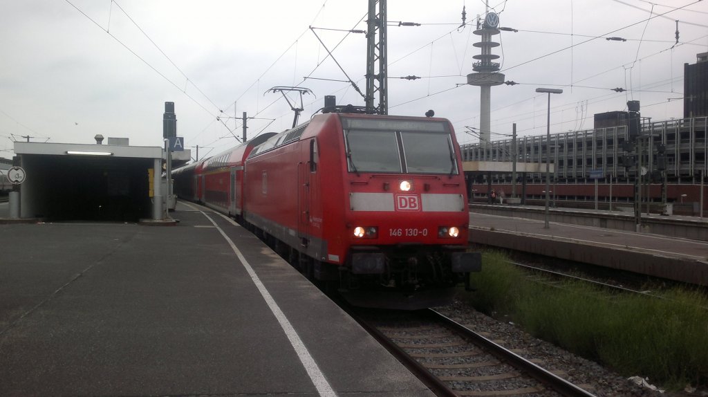 146 130 verl�sst Hannover HBF am 13.08.2011 in Richtung Lehrte.