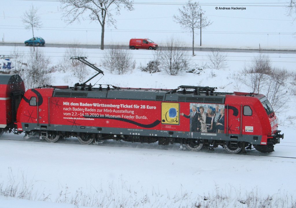 146 229-0  L'Or del'azur  mit dem RE 4713 (Karlsruhe Hbf-Konstanz) bei St.Georgen 26.11.10