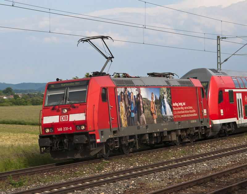 146 231-6  Triberger Wasserf�lle  am 29. Mai 2010 in Welschingen-Neuhausen.