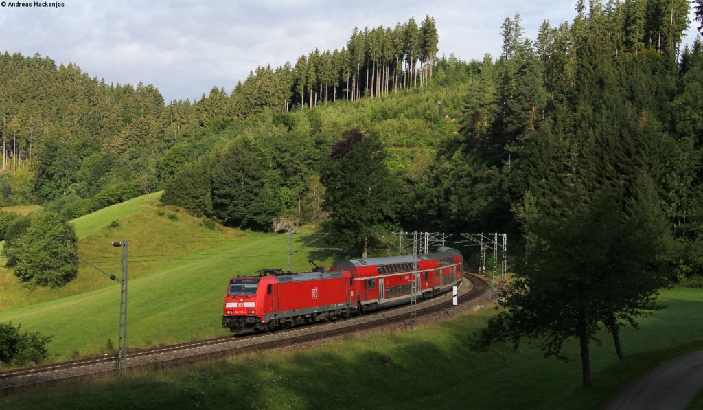 146 232-4 mit dem IRE 5309 (Karlsruhe Hbf-Kreuzlingen) bei Nubach 31.7.12