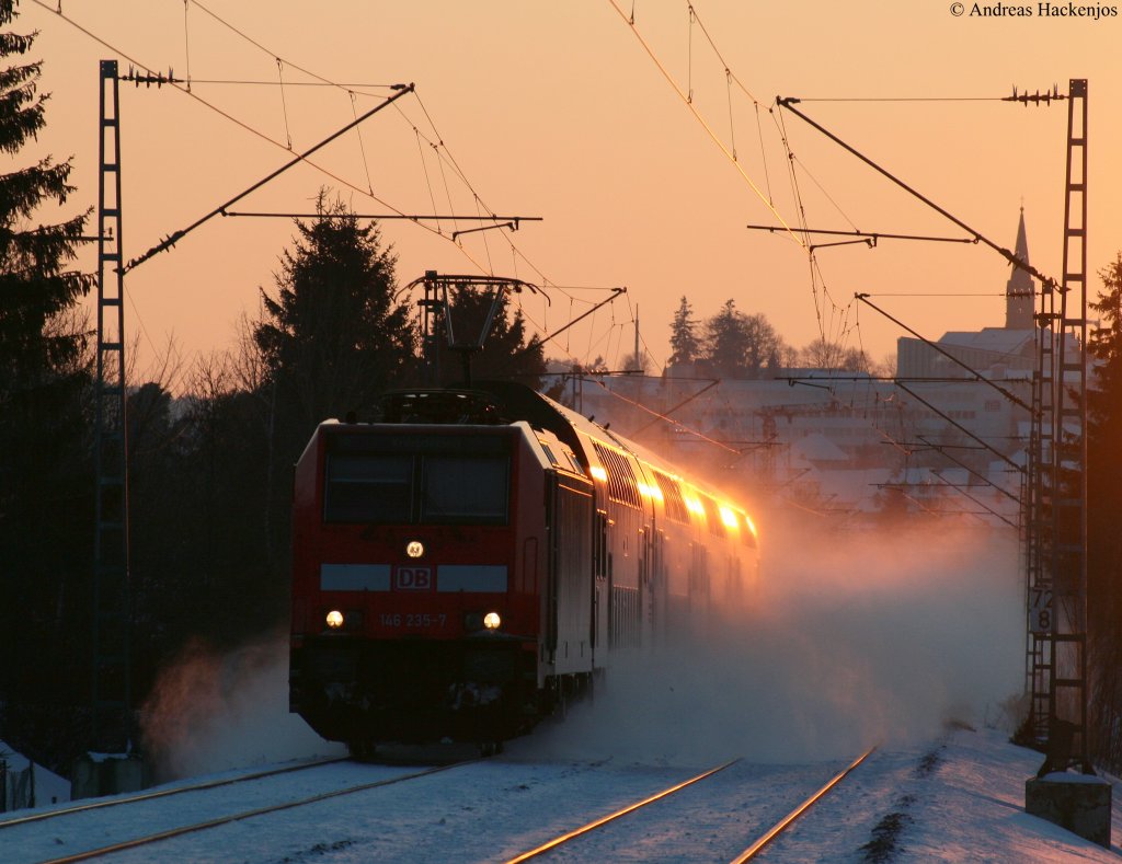 146 235-7 mit dem RE 5197 (Karlsruhe Hbf-Kreuzlingen) am B32 7.3.10