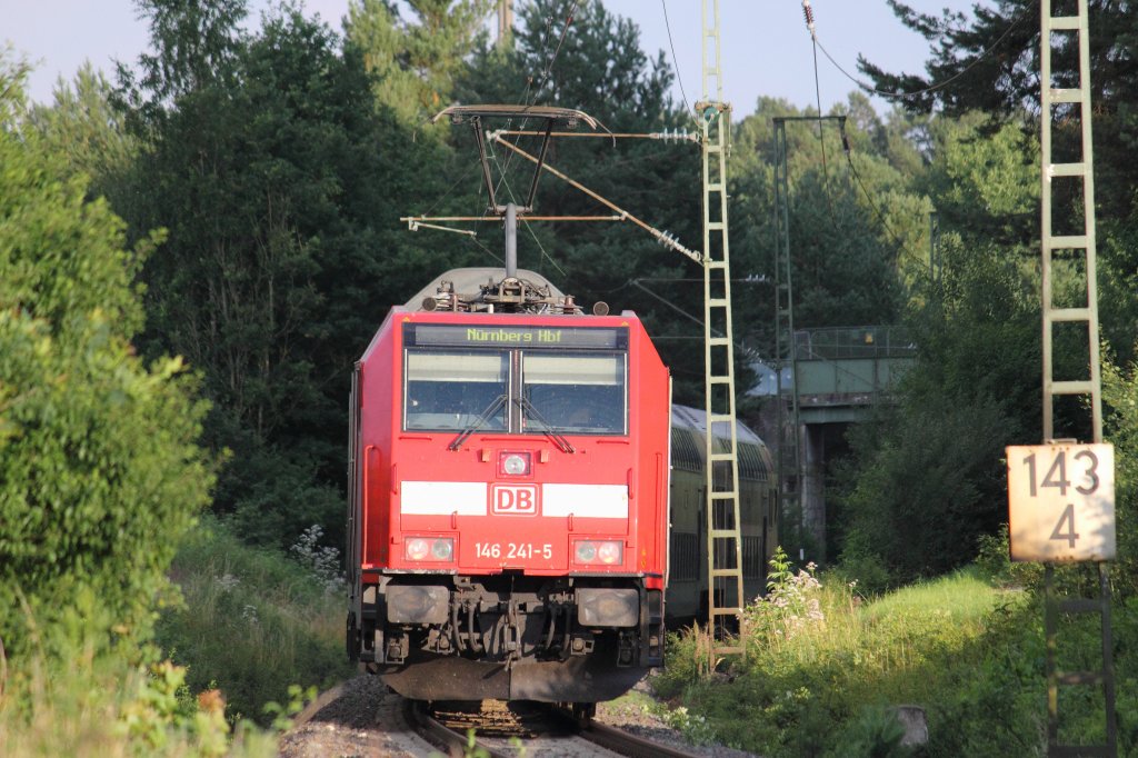 146 241-5 DB bei Ebersdorf am 06.07.2012.