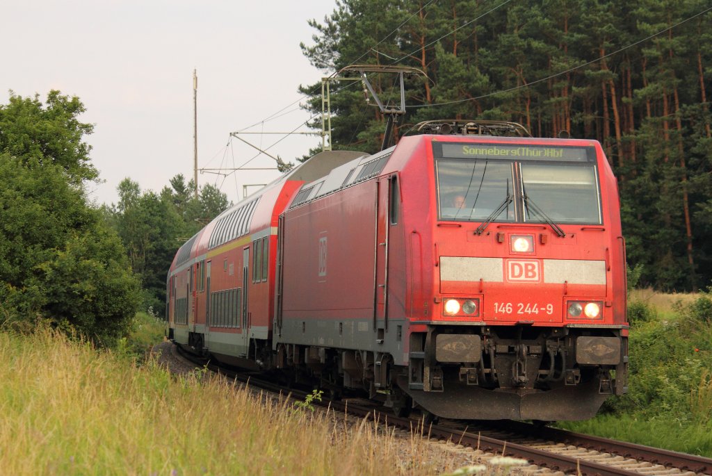 146 244-9 DB bei Ebersdorf am 04.07.2012.
