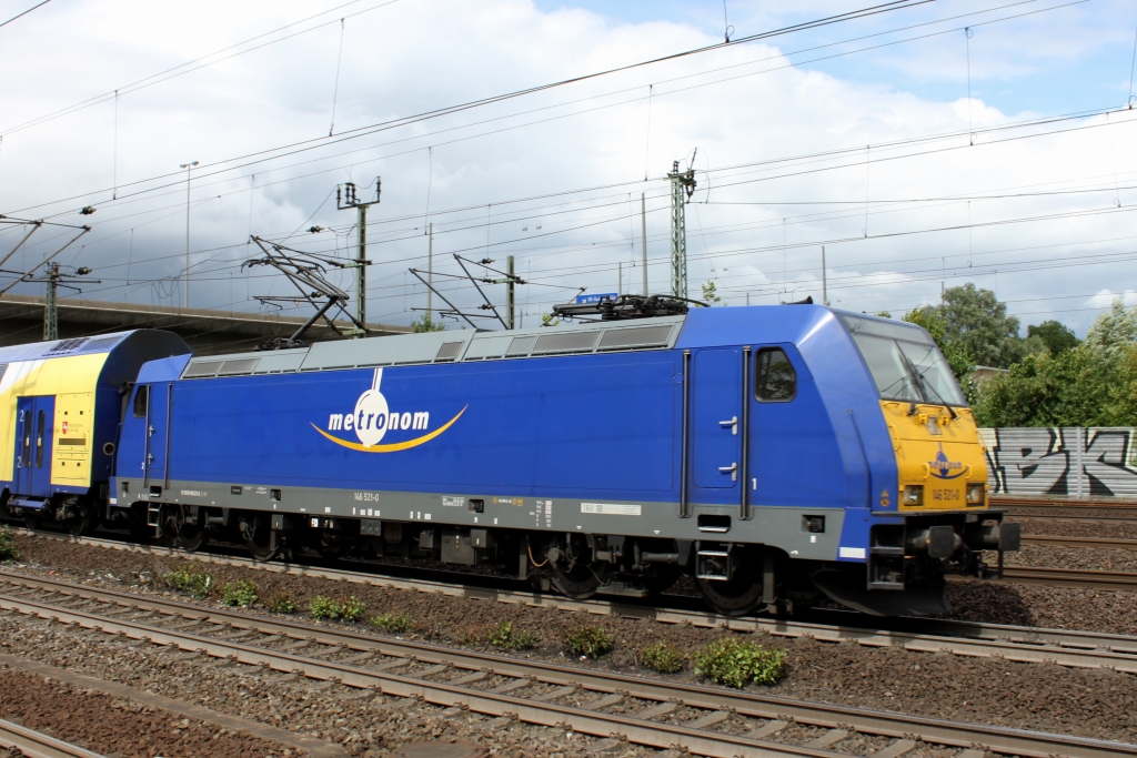 146 521 der Metronom in HH-Harburg (20.07.12)