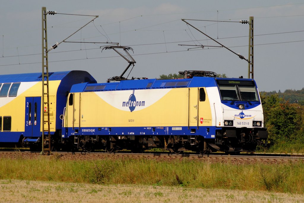 146 531-9 Metronom am 25.08.2011 bei Elze