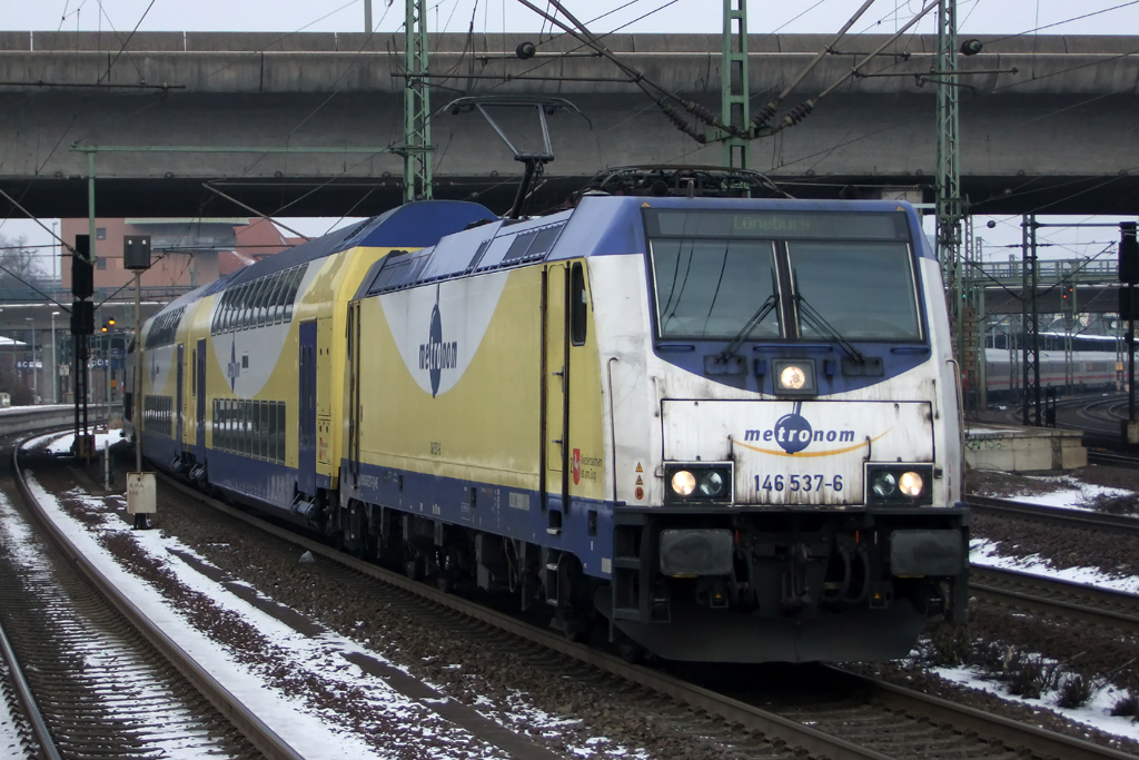 146 537-6 in Hamburg-Harburg 26.1.2013