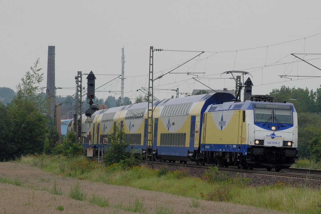 146 539-2 Metronom am 12.08.2011 bei Elze