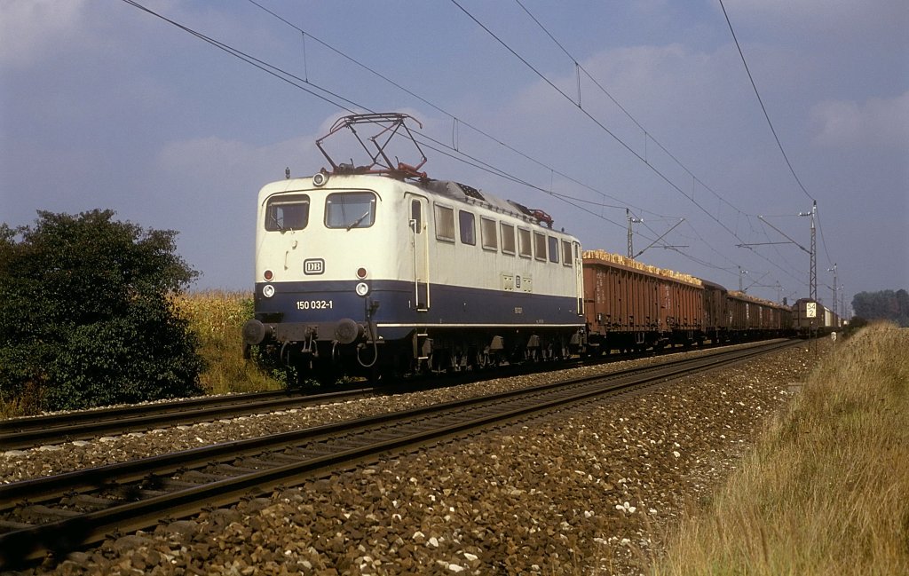 150 032  bei Augsburg - Hochzoll  18.09.91