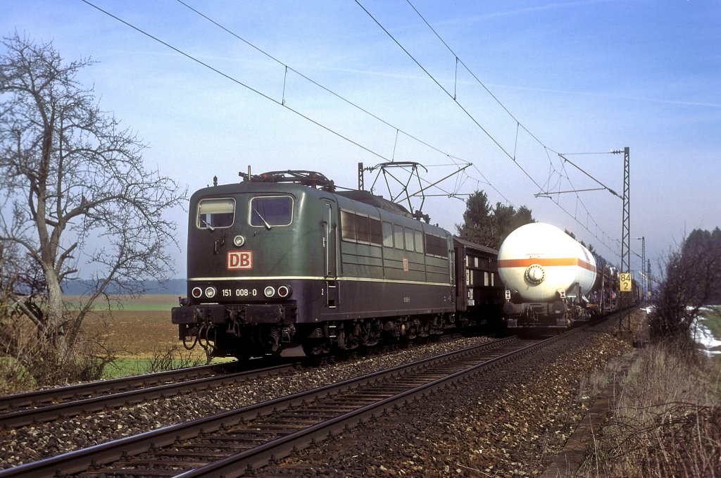151 008  bei Ulm  28.03.98