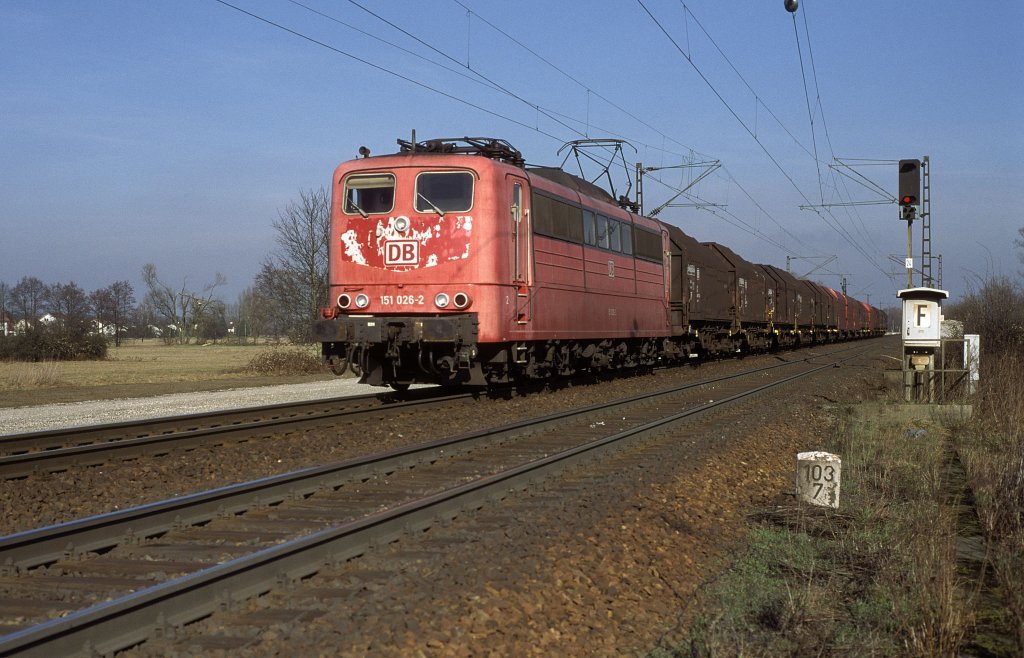 151 026  bei Baden Baden  01.02.00