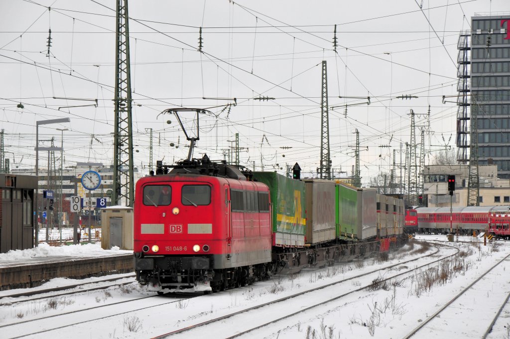 151 048 am 30.01.10 in Mnchen Ost