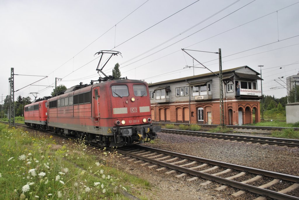 151 091 in  Lehrte am 12.08.2011.