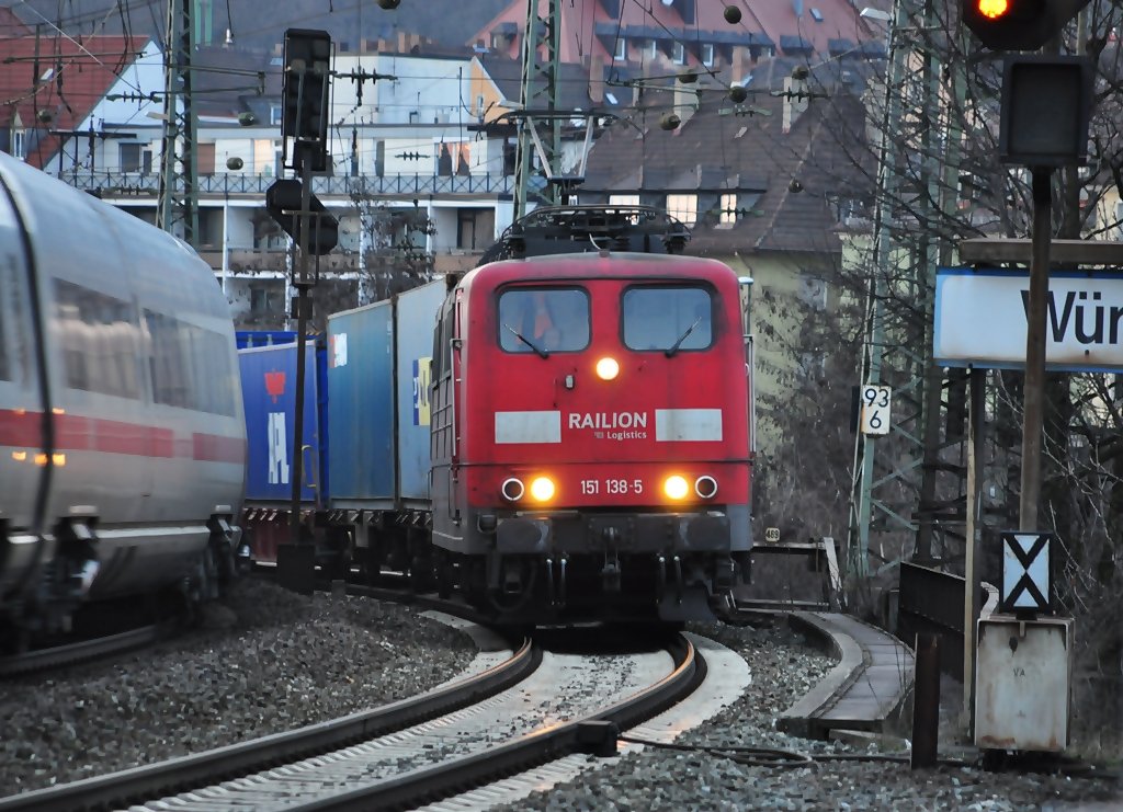 151 138 f�hrt aus W�rzburg aus am 22.03.2010
