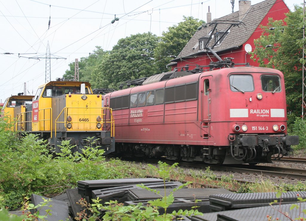 151 144 und 6465,6466 am 21.7.10 in Ratingen-Lintorf