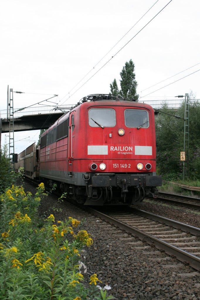 151 149-2 in Herne Holsterhausen. 1.9.2010