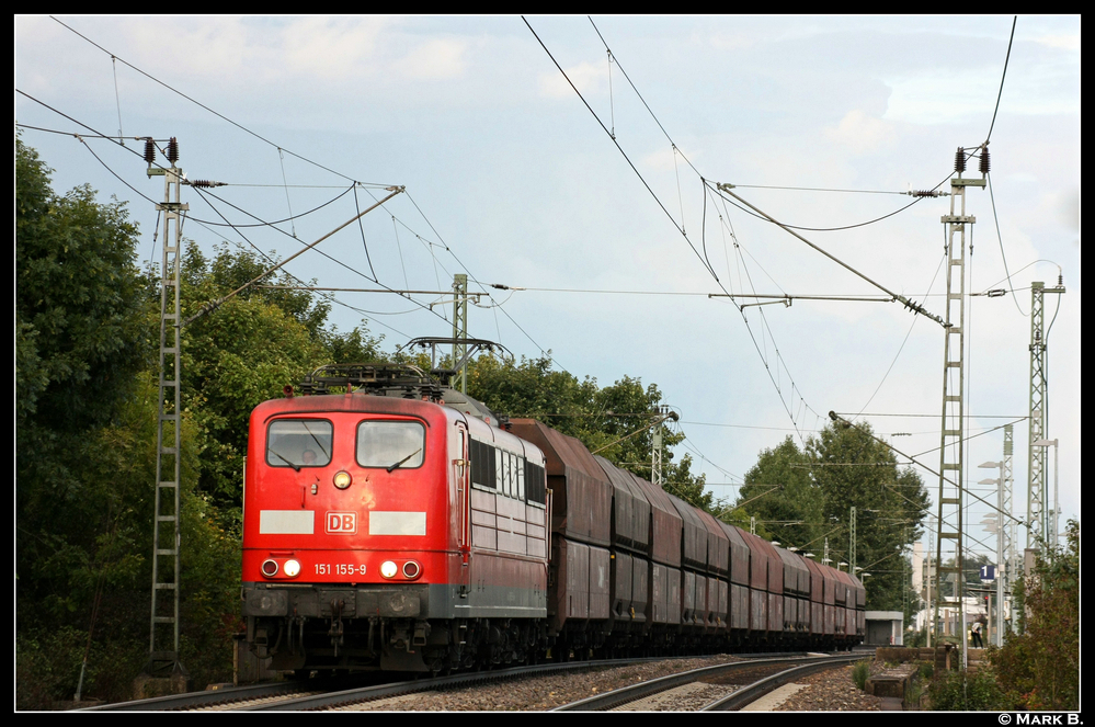 151 155 konnte ich am 09.09.10 bei Illingen fotografieren. 
