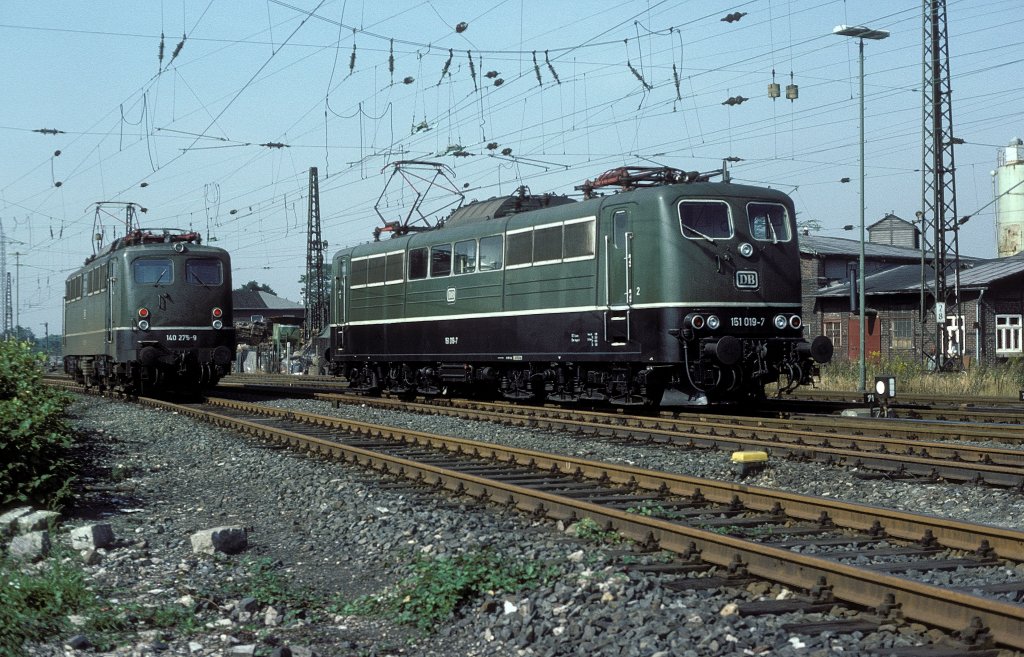 151 919 + 140 275  Oberhausen-West  08.09.83