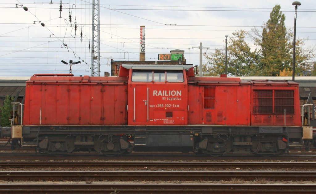 15.10.2012 Cottbus. 298 302 beim Rangiern.