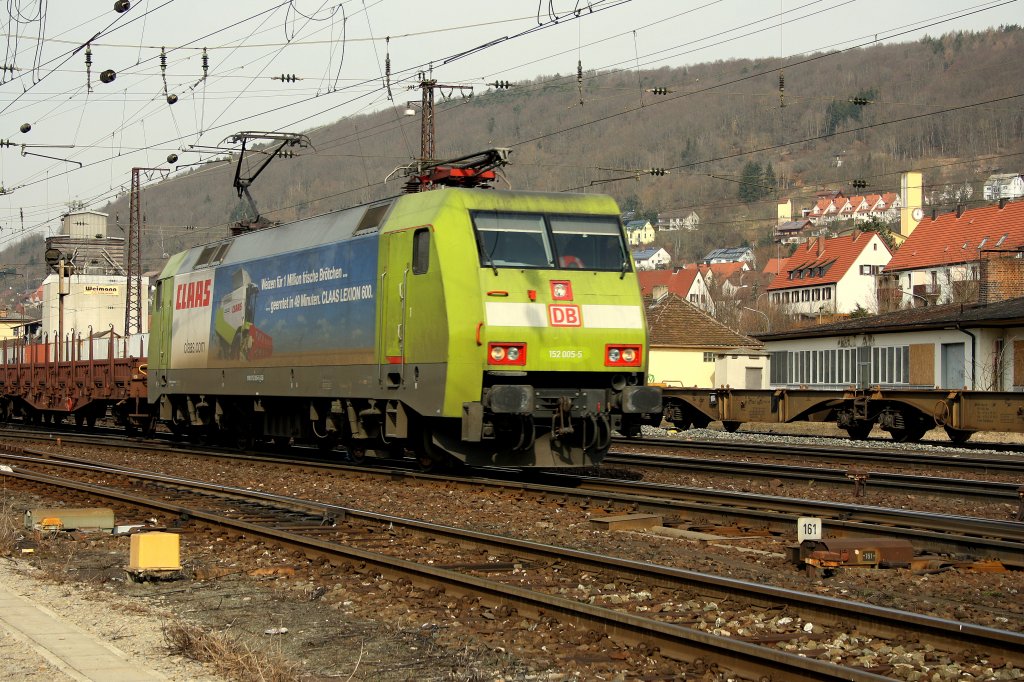 152 005-5  Claas  durch Gemnden am 12.03.2011