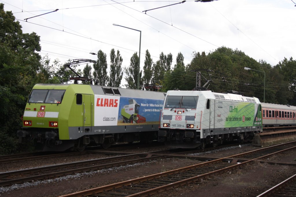 152 005 mit 614 005 neben 185 389 was fr ein Anblick am 18.09.2010 in Osnabrck HBF