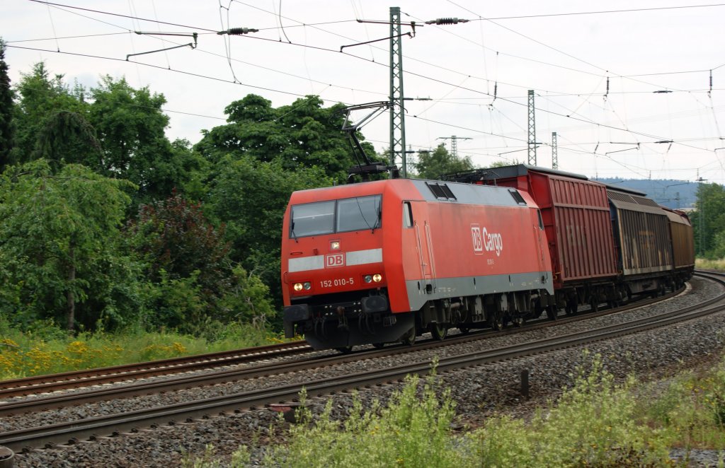 152 010-5 mit GZ bei Fulda am 11.07.2009
