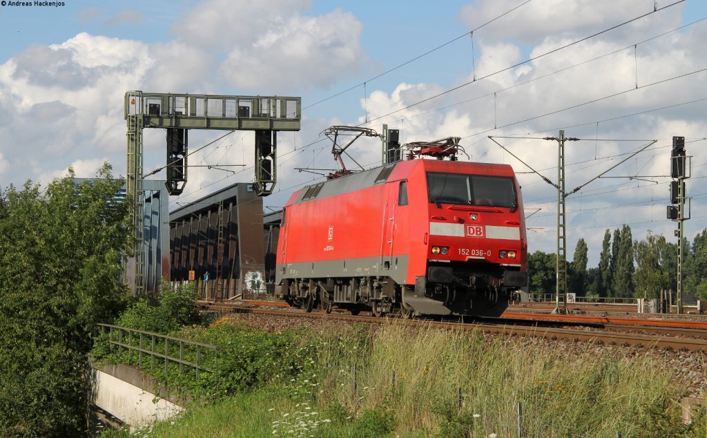 152 036-0 als T an den Sdelbebrcken 8.8.12