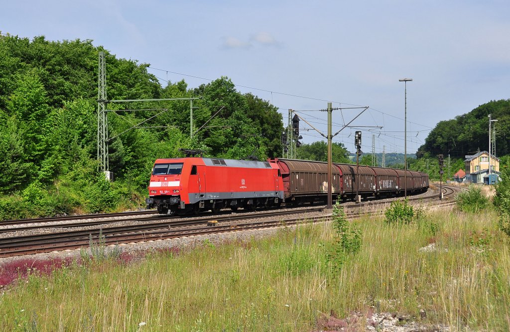 152 125 mit einem gem.GZ in Westerstetten Richtung Ulm.Bild Aufgenommen am 9.7.2013