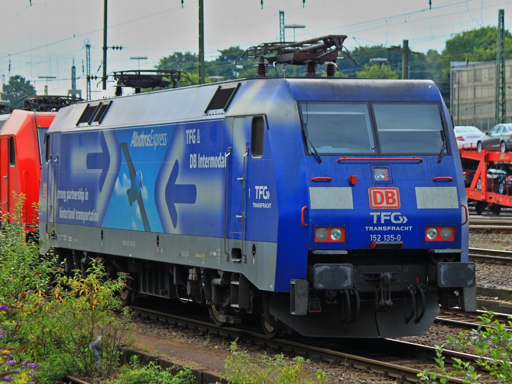 152 135-0  Albatros Express  am 13.08.2012 in Aachen West.