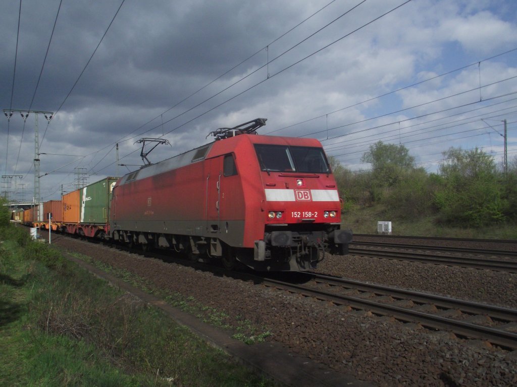 152 158-2 mit einem Gz nhe Fulda (13.04.11)
