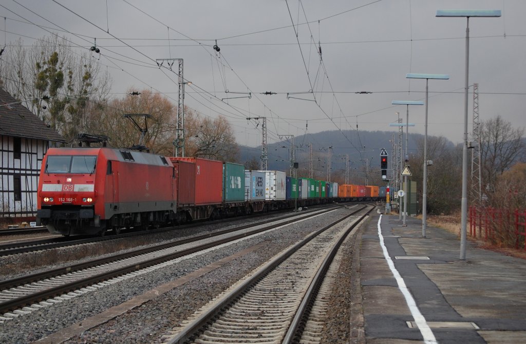 152 168-1 mit KT 41811 Maschen Rbf - Salzburg Gnigl am 24.02.2012 in Kreiensen